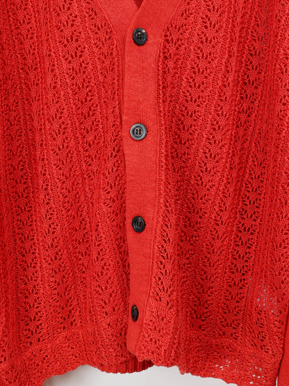 ANCELLM　LACED KNIT CARDIGAN