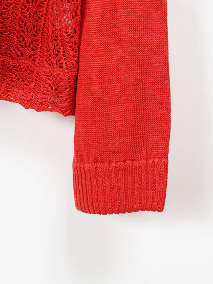 ANCELLM　LACED KNIT CARDIGAN