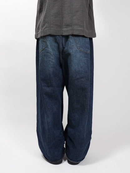 refomed　FRESH MAN DENIM WIDE PANTS "USED"