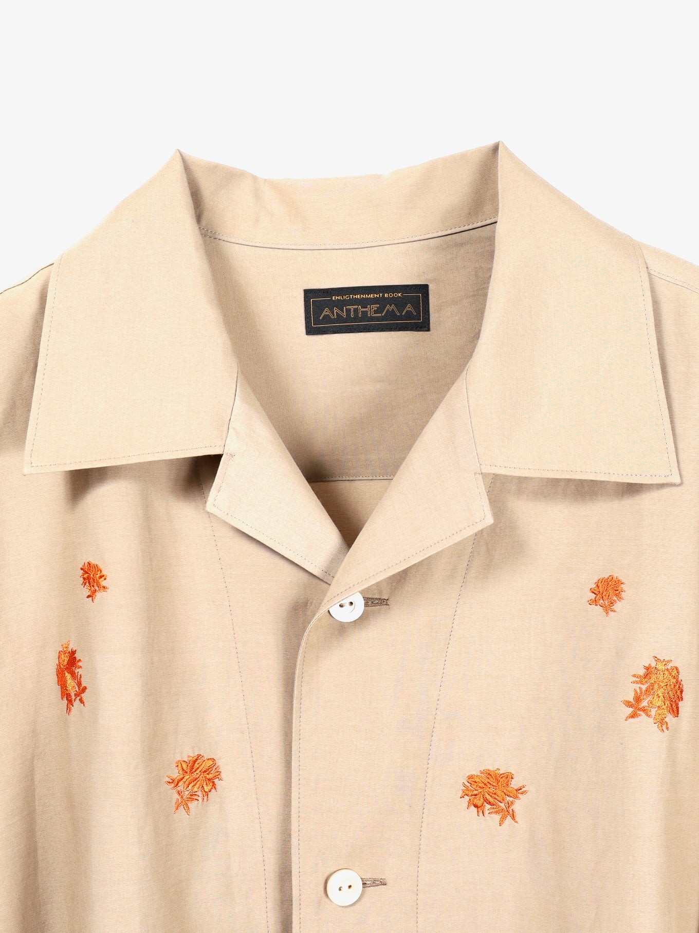 ANTHEM A　TINY EMBROIDERY OVER SIZE SHIRTS