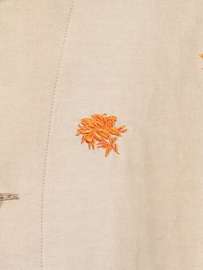 ANTHEM A　TINY EMBROIDERY OVER SIZE SHIRTS