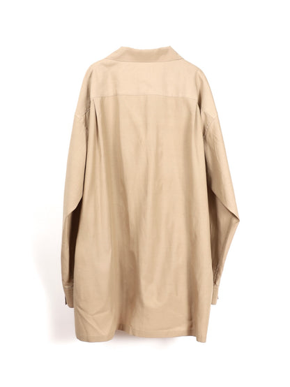 ANTHEM A　TINY EMBROIDERY OVER SIZE SHIRTS