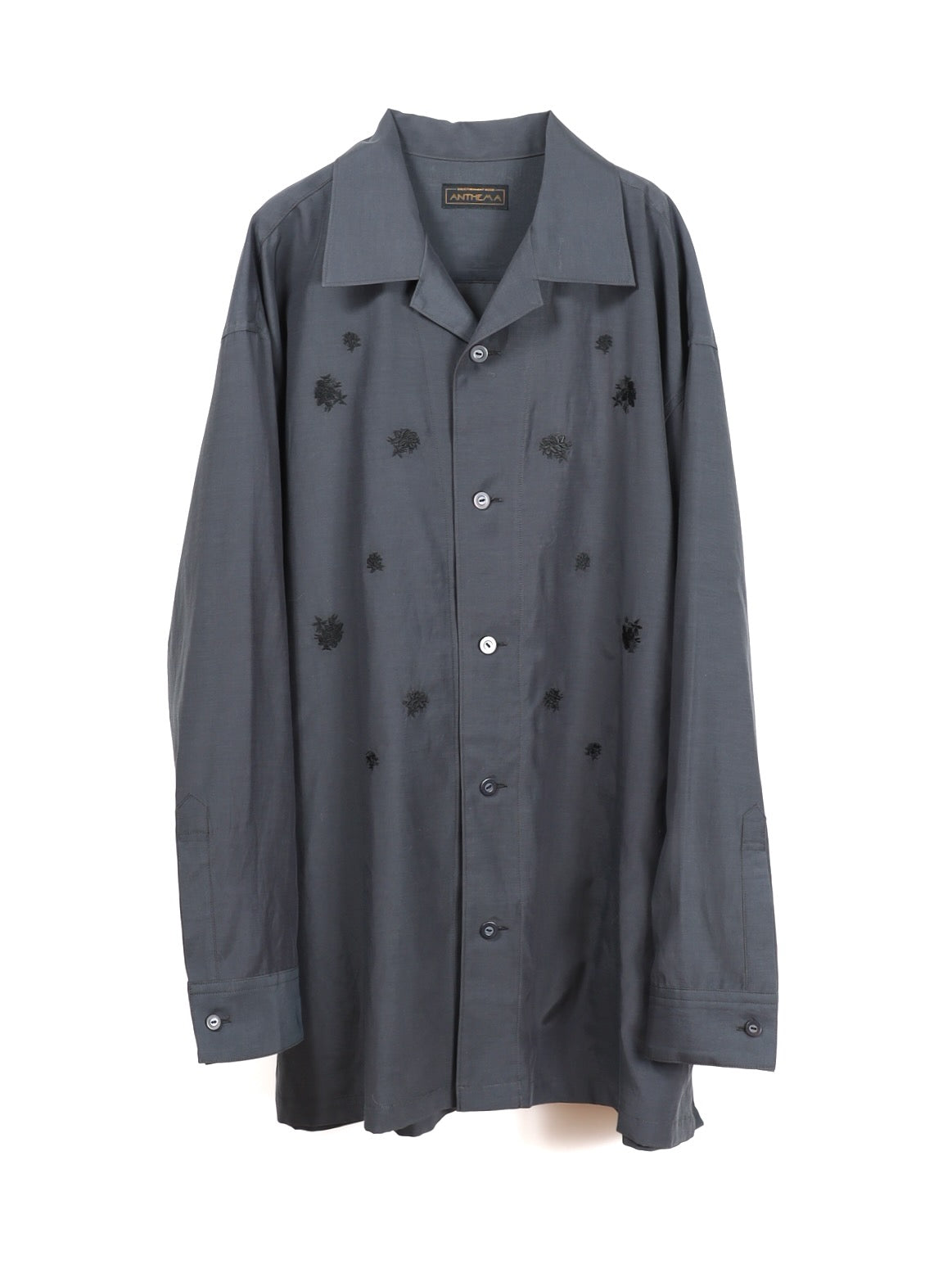 ANTHEM A　TINY EMBROIDERY OVER SIZE SHIRTS