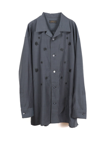 ANTHEM A　TINY EMBROIDERY OVER SIZE SHIRTS