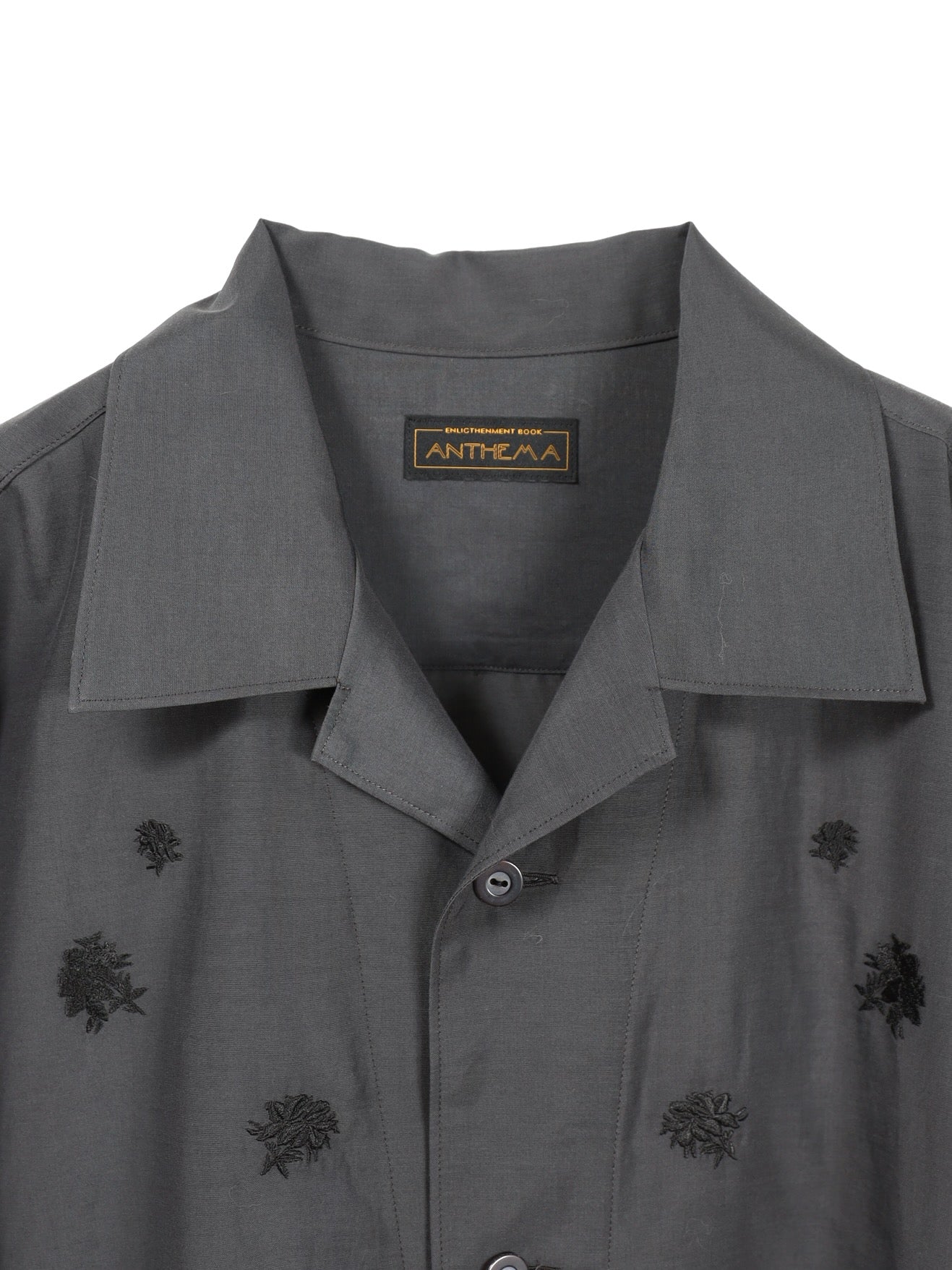 ANTHEM A　TINY EMBROIDERY OVER SIZE SHIRTS