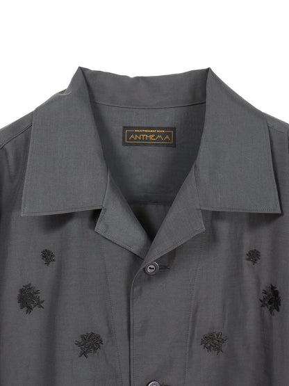 ANTHEM A　TINY EMBROIDERY OVER SIZE SHIRTS