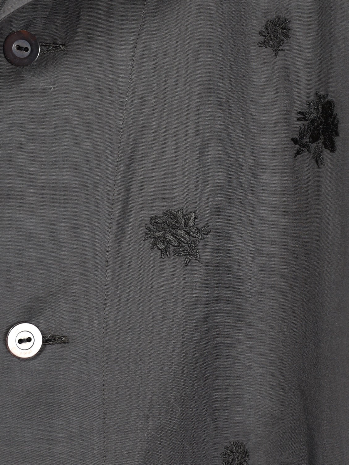 ANTHEM A　TINY EMBROIDERY OVER SIZE SHIRTS