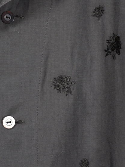 ANTHEM A　TINY EMBROIDERY OVER SIZE SHIRTS