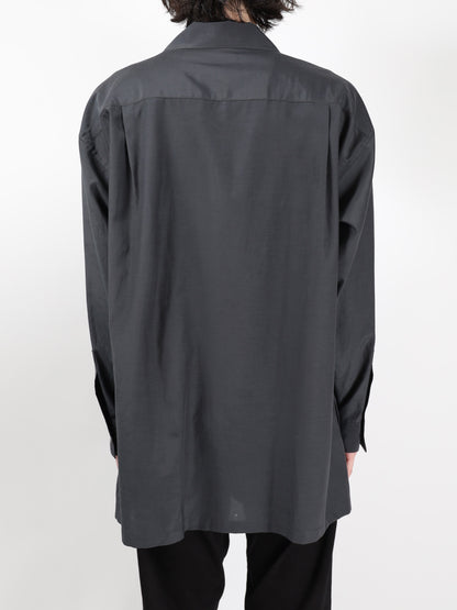 ANTHEM A　TINY EMBROIDERY OVER SIZE SHIRTS