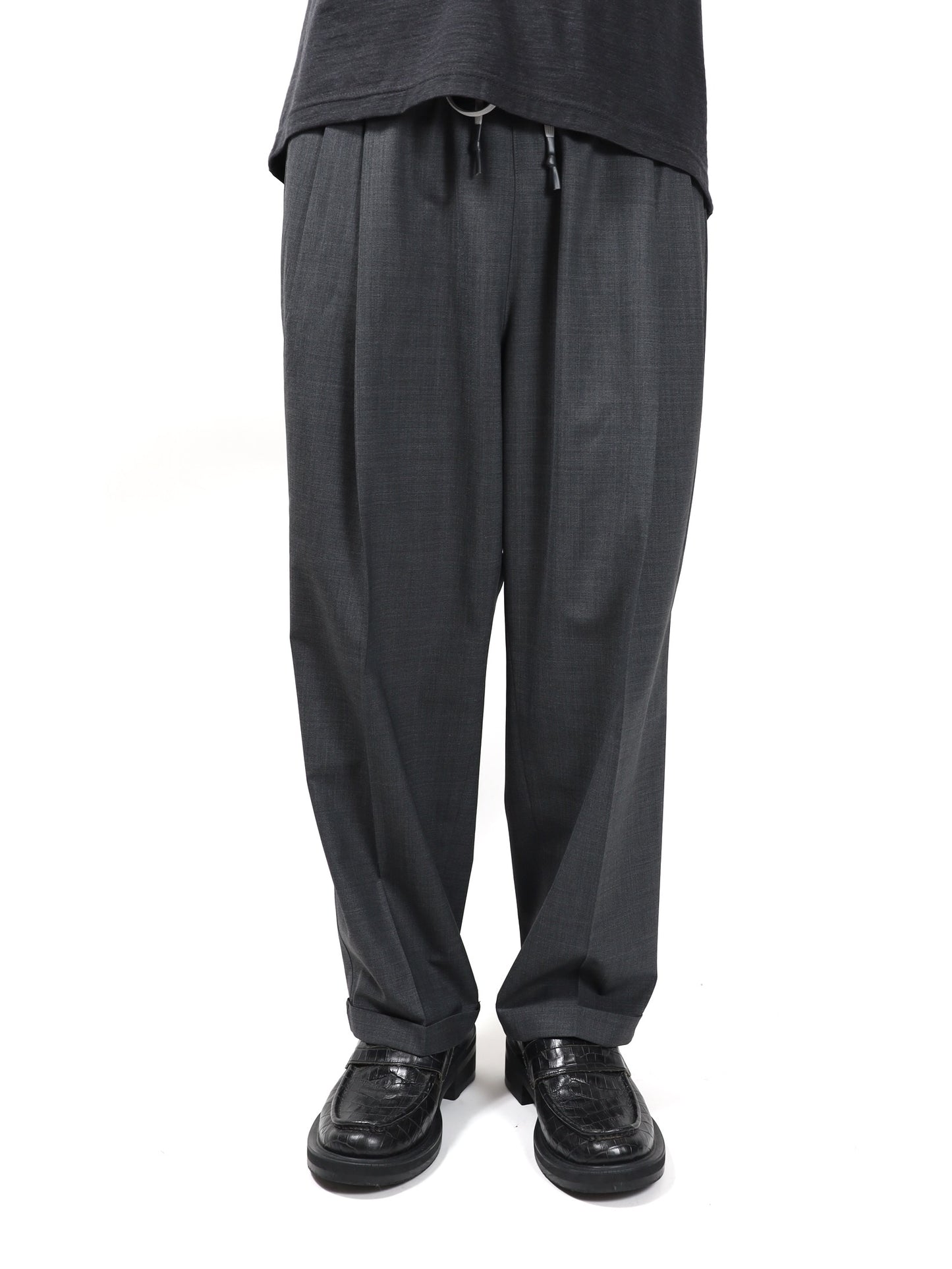 S.F.C　TWO TUCK S WOOL PANTS