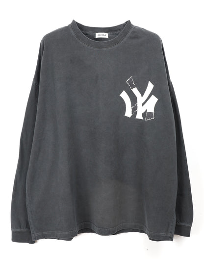 JIEDA　PIGMENT NOT YOUR TEAM L/S