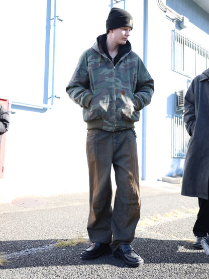 SWITCHING BAGGY DENIM PANTS