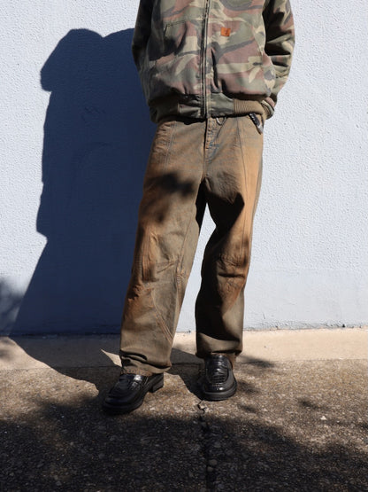 SWITCHING BAGGY DENIM PANTS