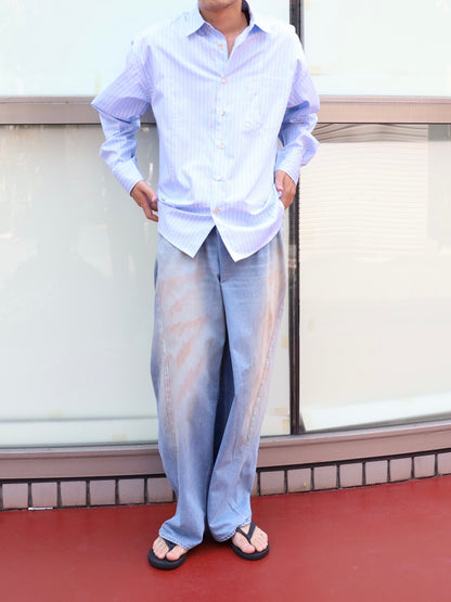 OVER WRAP DENIM PANTS