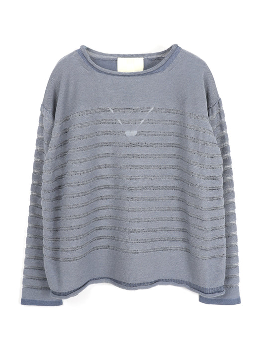 INNAT　PANEL BORDER SWEATER