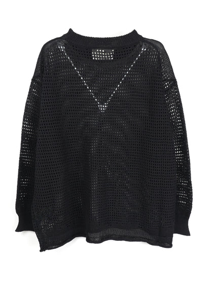 INNAT　WAFFLE MESH SWEATER