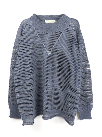 INNAT　WAFFLE MESH SWEATER