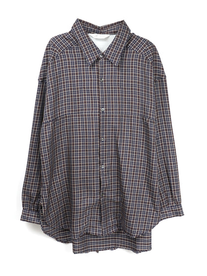 ANCELLM　BOW-TIE CHECK SHIRT