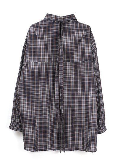 ANCELLM　BOW-TIE CHECK SHIRT