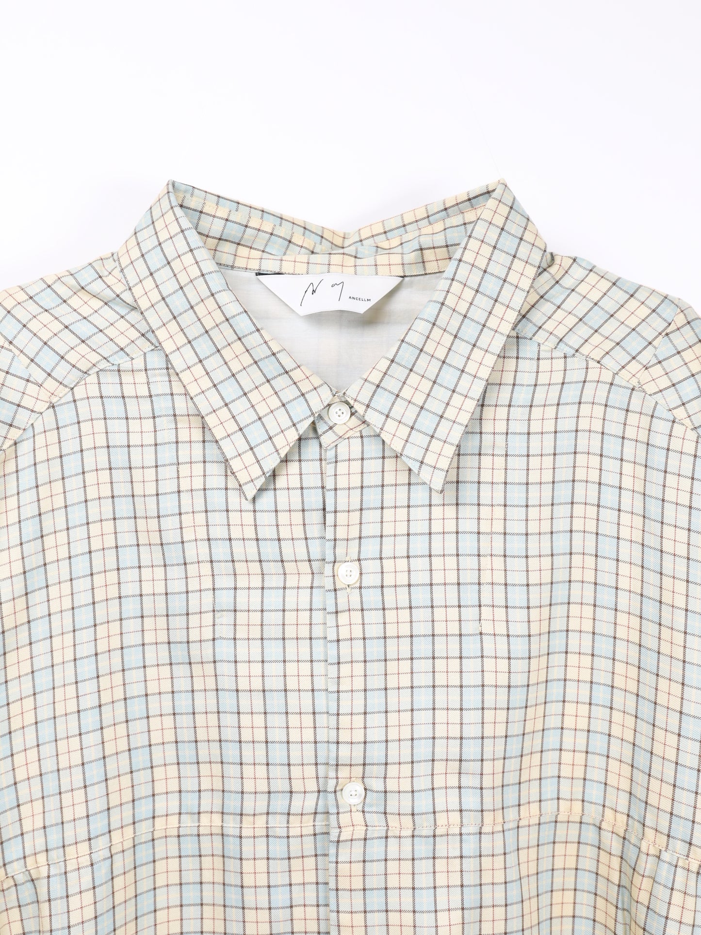 ANCELLM　BOW-TIE CHECK SHIRT