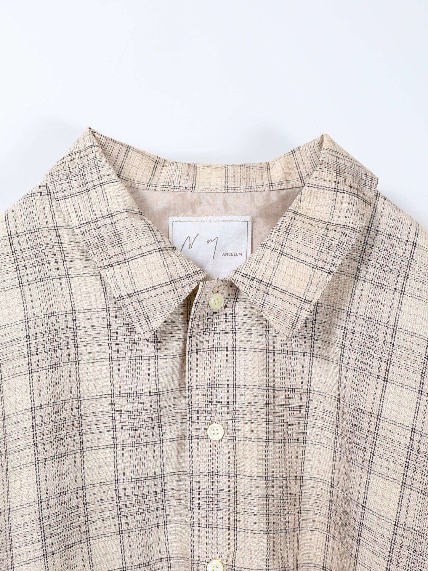 ANCELLM　AGING RAYON CHECK SHIRT