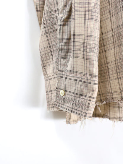 ANCELLM　AGING RAYON CHECK SHIRT