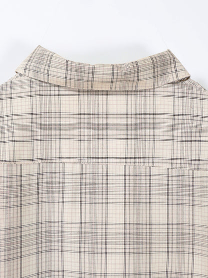 ANCELLM　AGING RAYON CHECK SHIRT