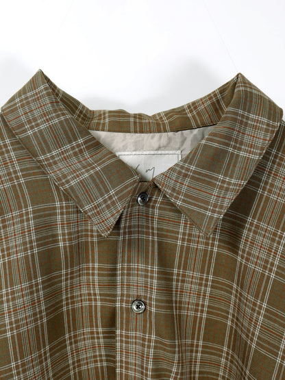 ANCELLM　AGING RAYON CHECK SHIRT