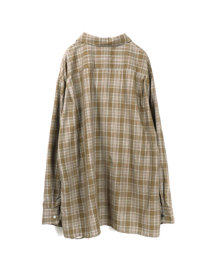 ANCELLM　AGING RAYON CHECK SHIRT