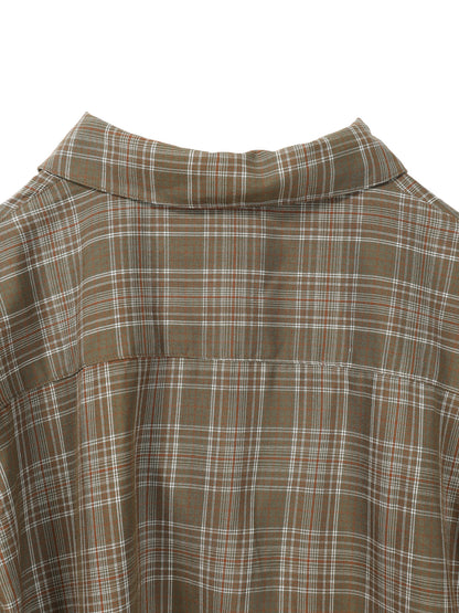 ANCELLM　AGING RAYON CHECK SHIRT