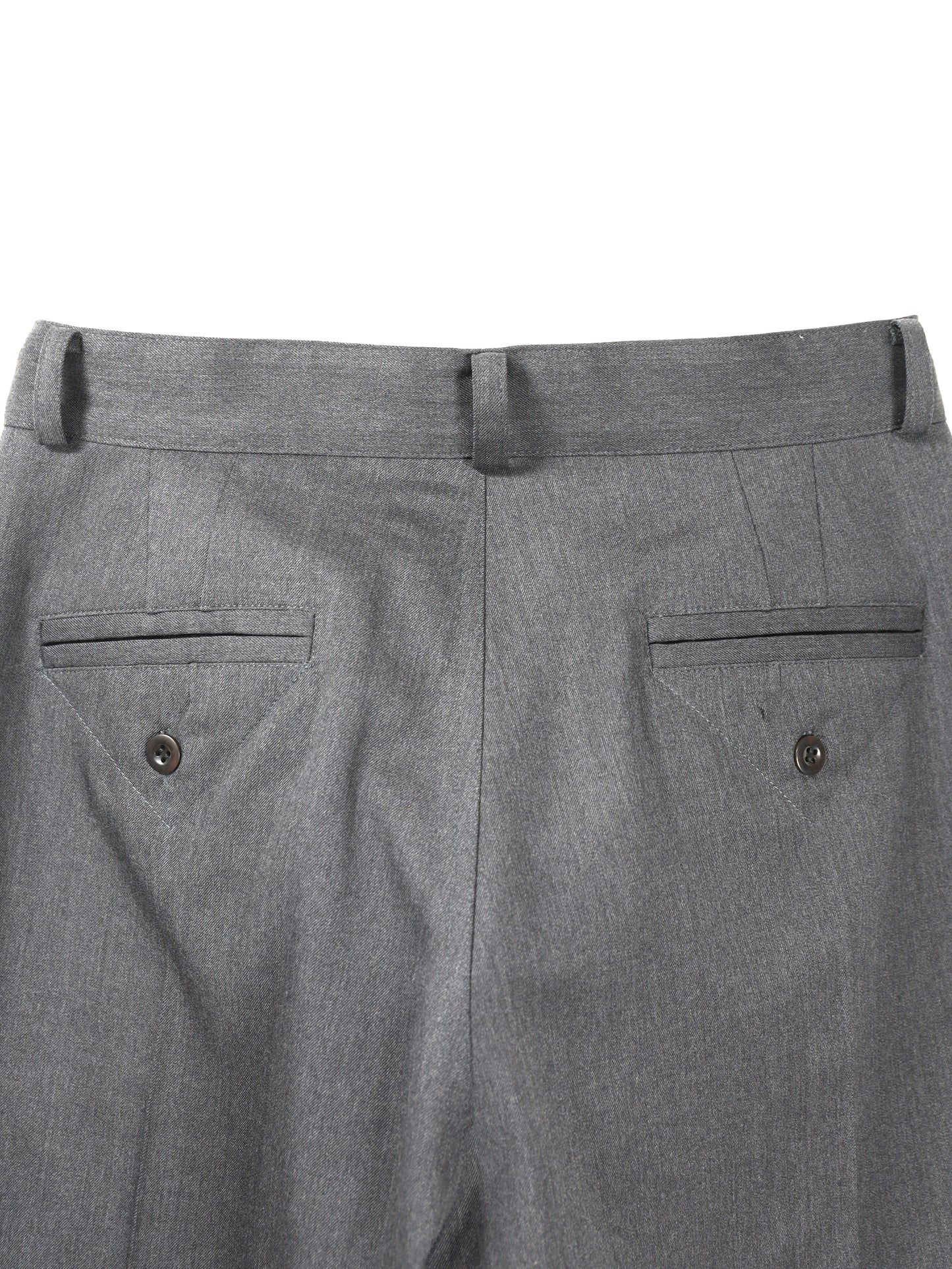 RICE NINE TEN　THREE QUARTER WOOL 2TUCK TROUSERS