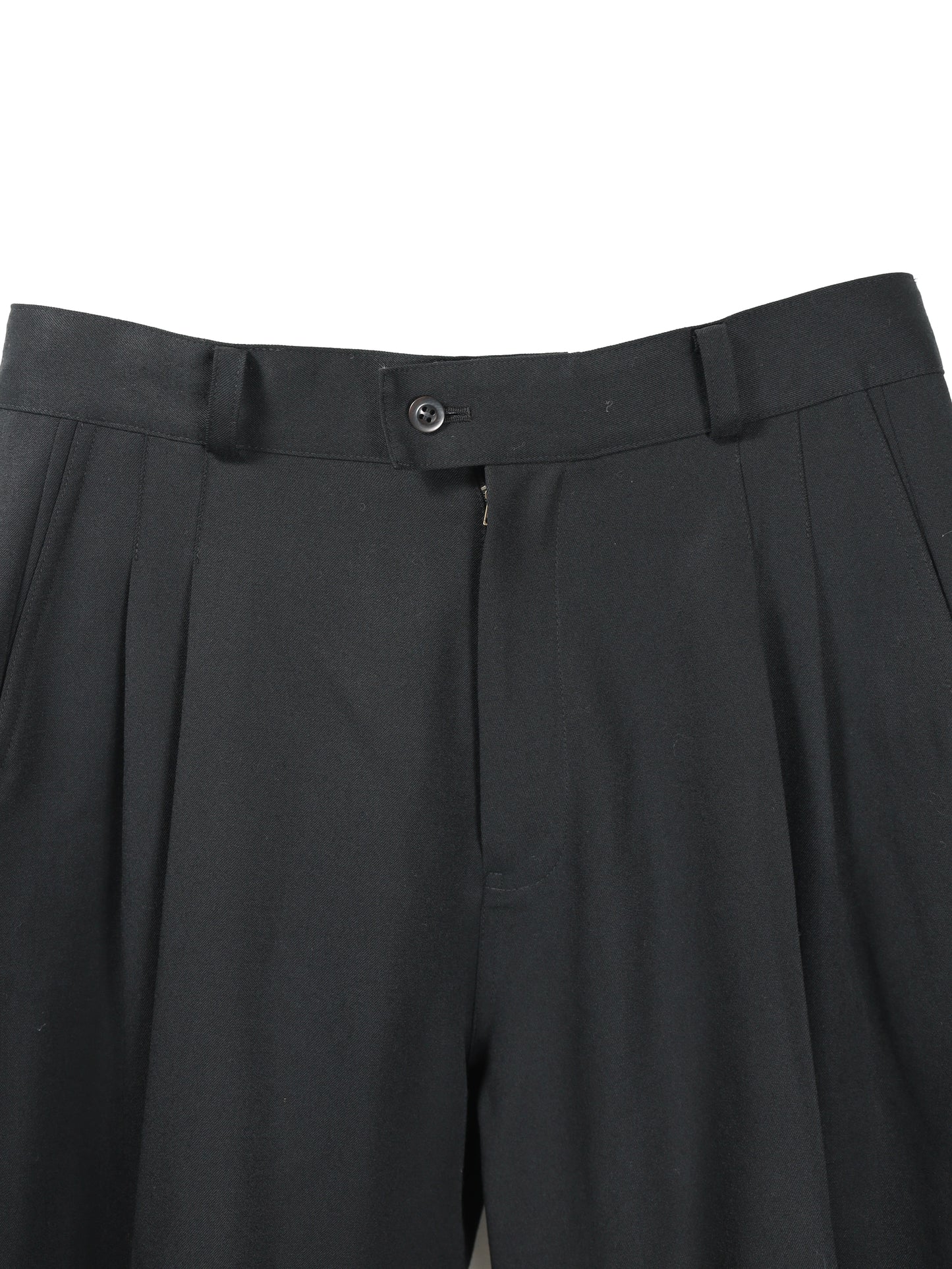 RICE NINE TEN　THREE QUARTER WOOL 2TUCK TROUSERS