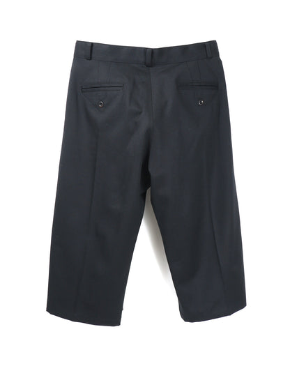 RICE NINE TEN　THREE QUARTER WOOL 2TUCK TROUSERS