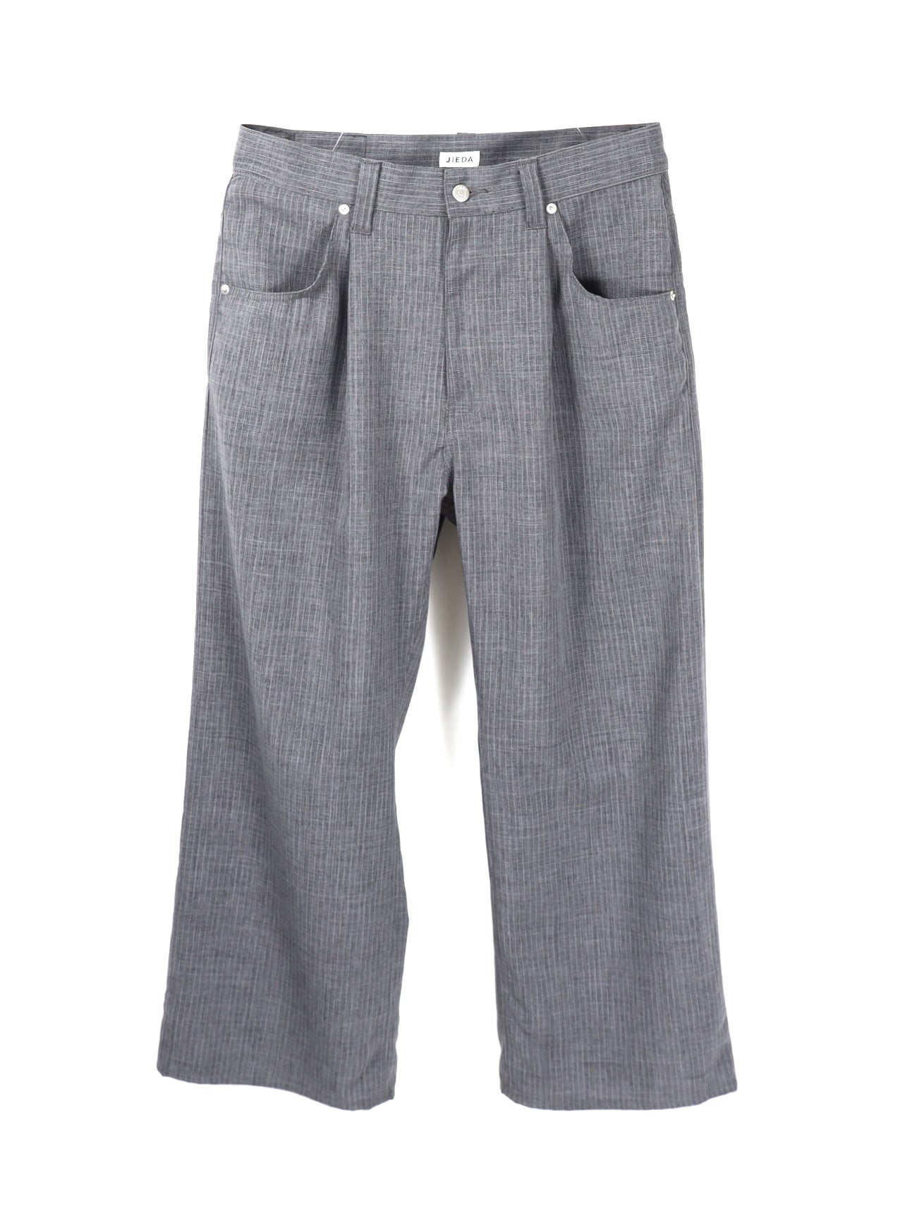 JIEDA　STRIPE WIDE ONE TUCK PANTS