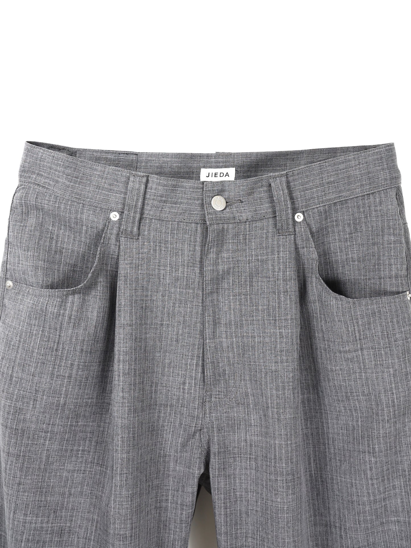 JIEDA　STRIPE WIDE ONE TUCK PANTS