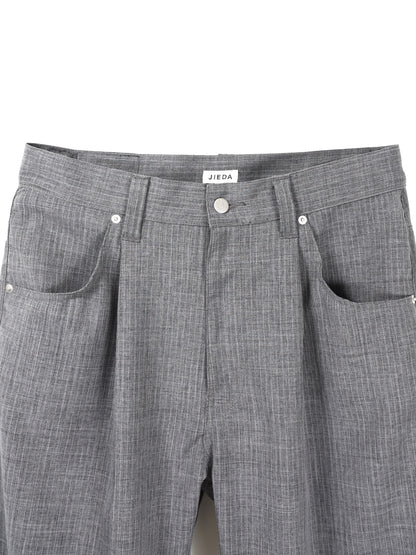 JIEDA　STRIPE WIDE ONE TUCK PANTS