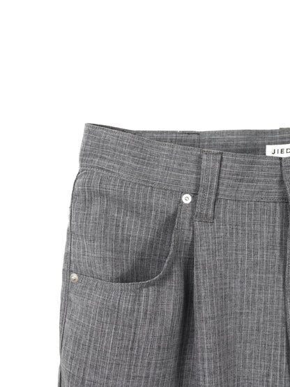 JIEDA　STRIPE WIDE ONE TUCK PANTS