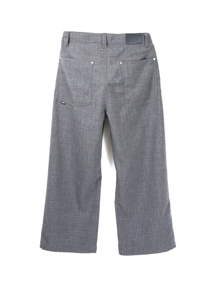 JIEDA　STRIPE WIDE ONE TUCK PANTS