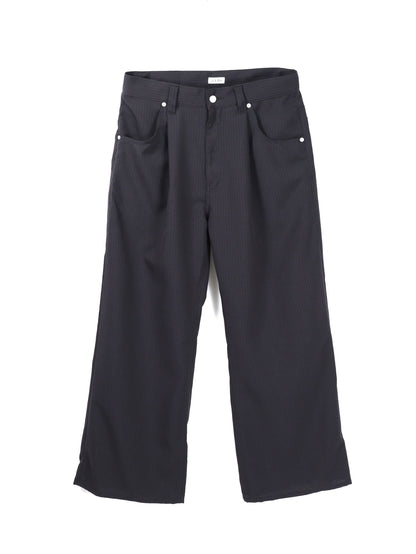 JIEDA　STRIPE WIDE ONE TUCK PANTS