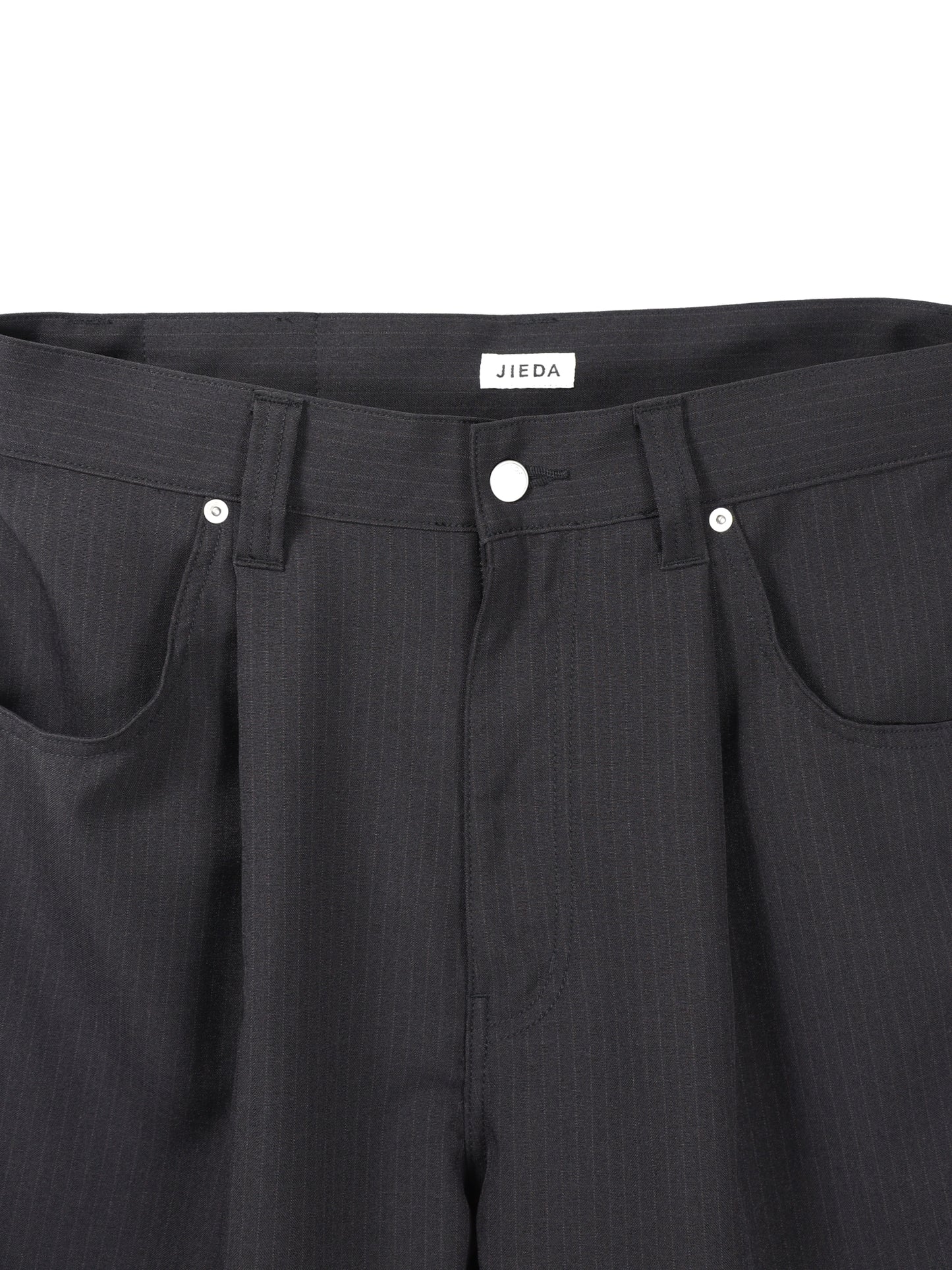 JIEDA　STRIPE WIDE ONE TUCK PANTS
