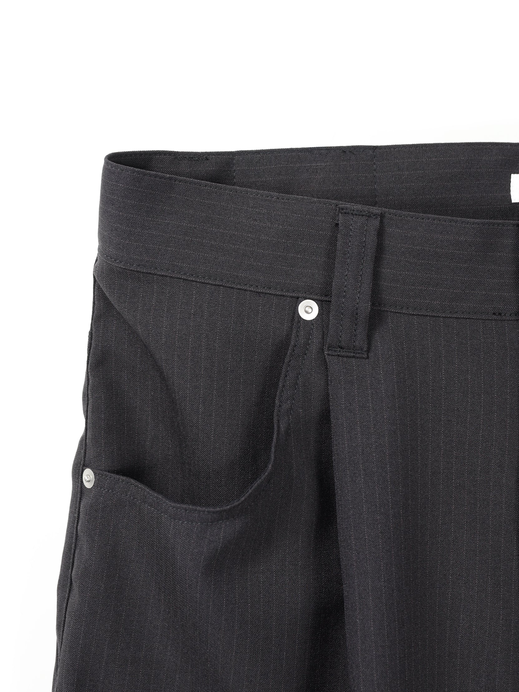JIEDA STRIPE WIDE ONE TUCK PANTS – KIKUNOBU