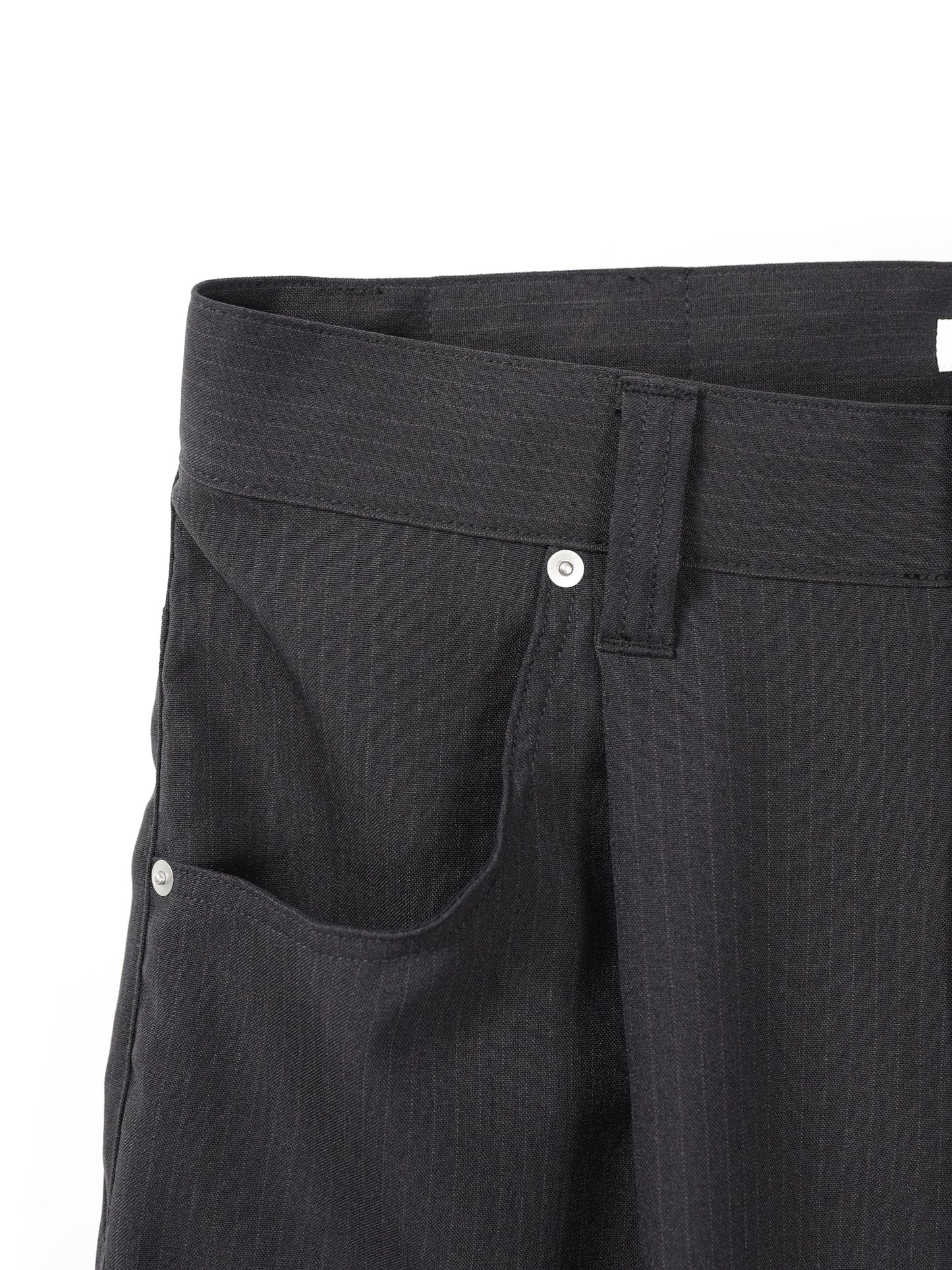 JIEDA　STRIPE WIDE ONE TUCK PANTS