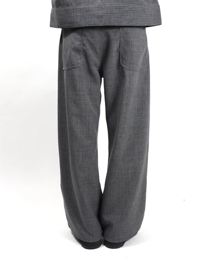 JIEDA　STRIPE WIDE ONE TUCK PANTS