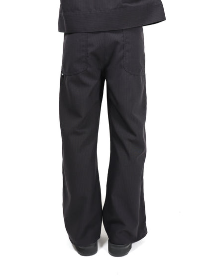 JIEDA　STRIPE WIDE ONE TUCK PANTS