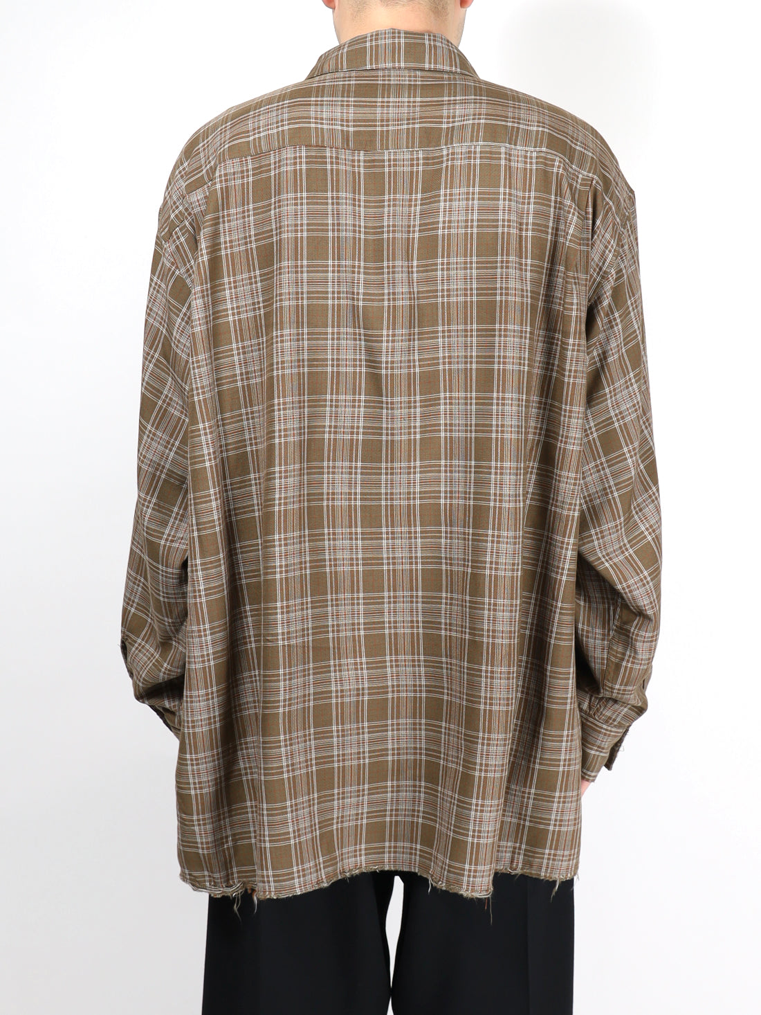 ANCELLM AGING RAYON CHECK SHIRT – KIKUNOBU
