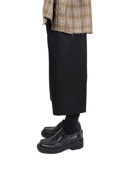 RICE NINE TEN　THREE QUARTER WOOL 2TUCK TROUSERS