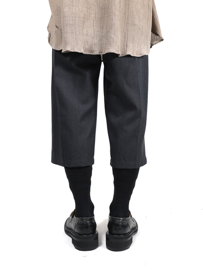 RICE NINE TEN　THREE QUARTER WOOL 2TUCK TROUSERS