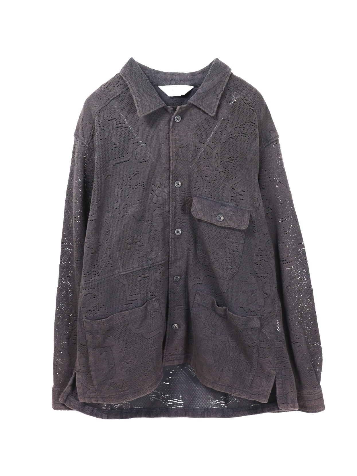 ANCELLM　AGING LACE WORK SHIRT