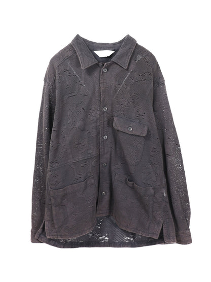 ANCELLM　AGING LACE WORK SHIRT