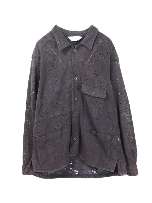 ANCELLM　AGING LACE WORK SHIRT